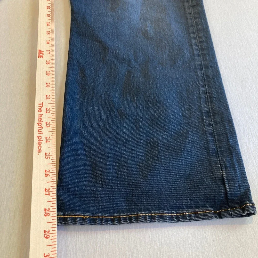 Levis 501 Jeans Mens 44x30 (Fit 44x29) Dark Wash‎ Button Fly Original Fit